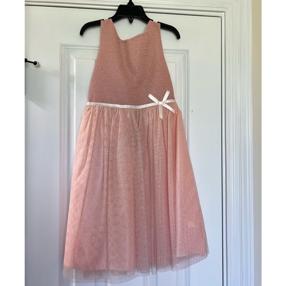 Blush Pink Dress For Flower Girl Or Wedding Or Fancy Event size 6X